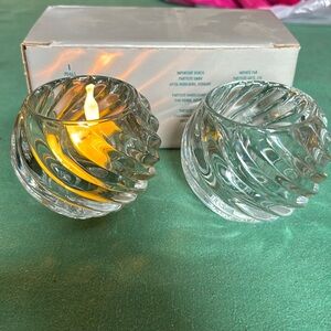 Partylite illusions votive holder pair